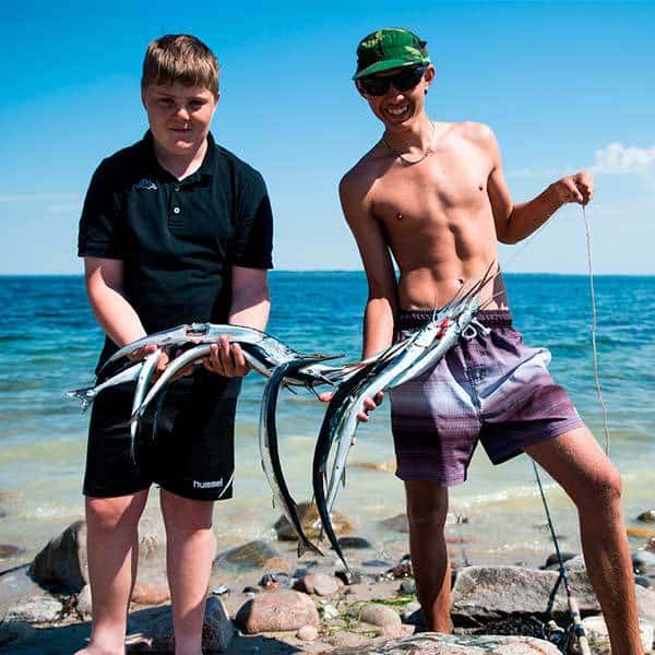 Lystfiskeri på Helægenæs Naturefterskole